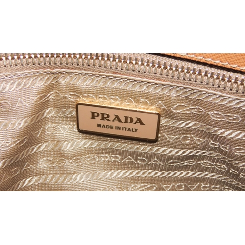 258 - Prada Milano Ladies Light Brown Leather Handbag