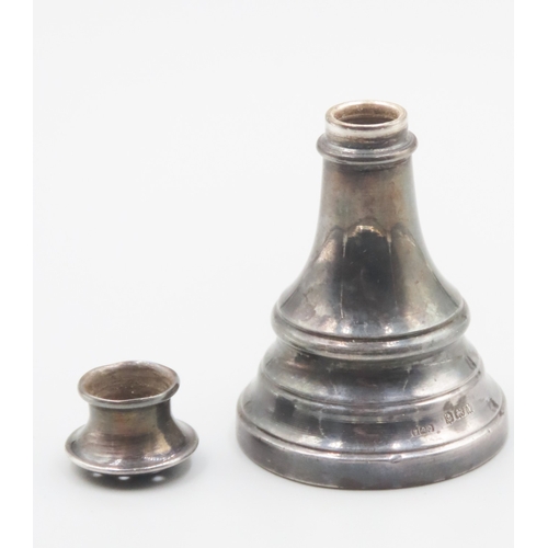 480 - Chess piece Novelty Silver Salt Shaker 6cm High