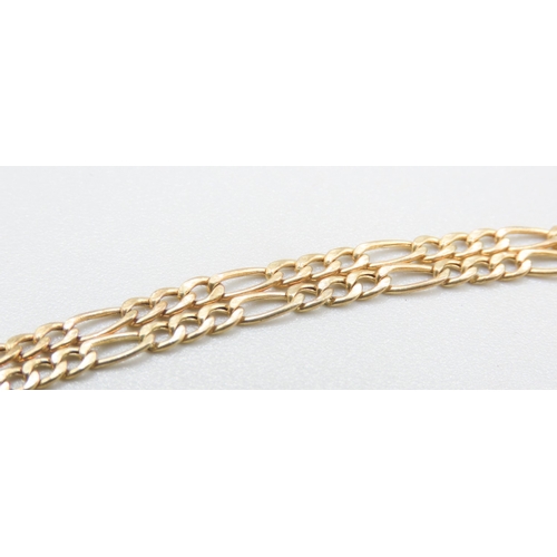 492 - 9 Carat Yellow Gold T-Bar Bracelet 18cm Long