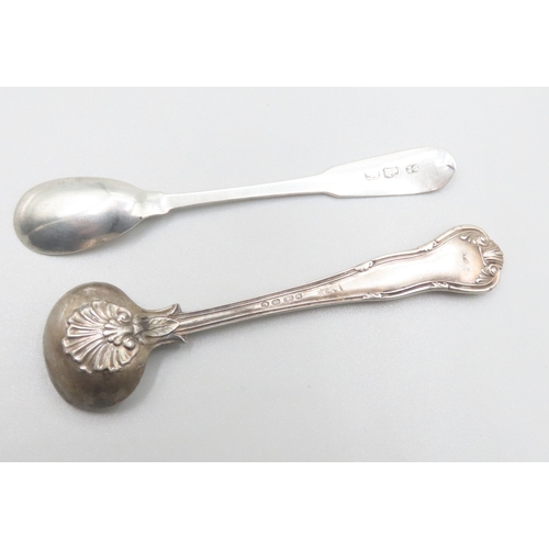 560 - Two Silver Condiment Spoons