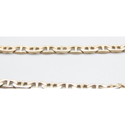 99 - 9 Carat Yellow Gold Anchor Link Bracelet 19cm Long