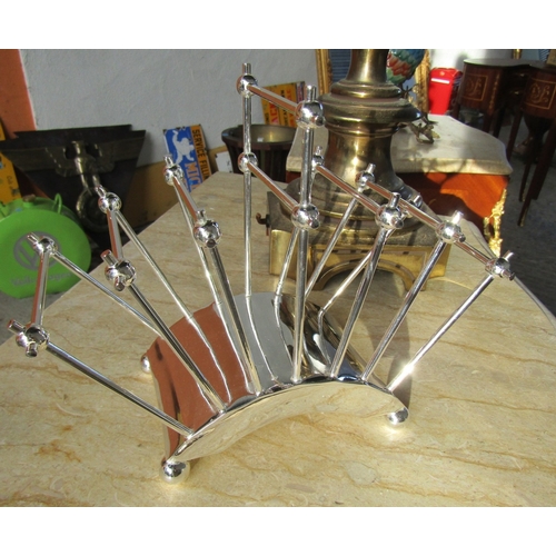 1953 - Silver Plated Six Slice Toast Rack