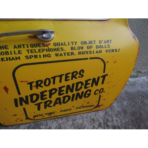 1964 - Trotter Independent Trading Car Door Wall Mirror Enamel on Metal