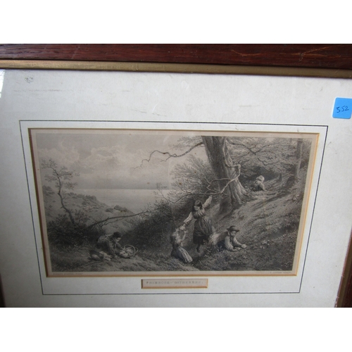 1971 - Two Old Engravings Framed Largest Approximately 14 Inches High x 16 Inches Wide