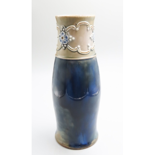 1238 - Royal Doulton Vase Fired Earthenware Stamped with Makers Mark to Base Approximately 8 Inches High