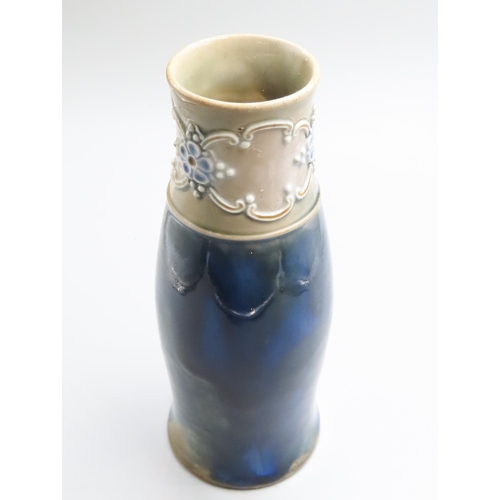 1238 - Royal Doulton Vase Fired Earthenware Stamped with Makers Mark to Base Approximately 8 Inches High