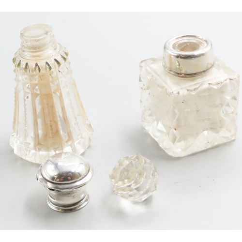 1240 - Pair of Silver Mounted Table Salts