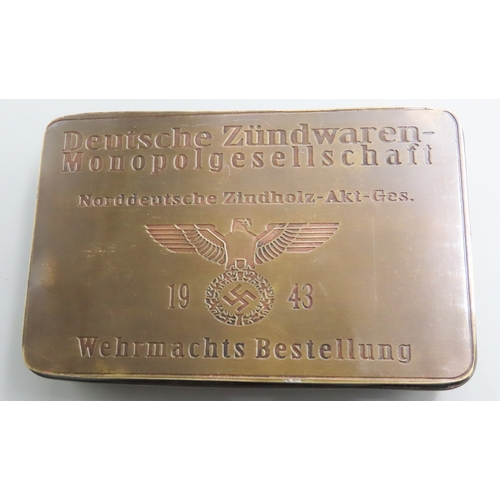 1246 - German Military Replica Trenchbox Approximately 5 Inches Wide