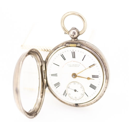 47 - J.G. Graves Sheffield The Express English Lever Silver Cased Pocket Watch