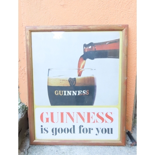 1254 - Guinness Public Bar Advertising Sign Approximately 28 Inches High x 24 Inches Wide