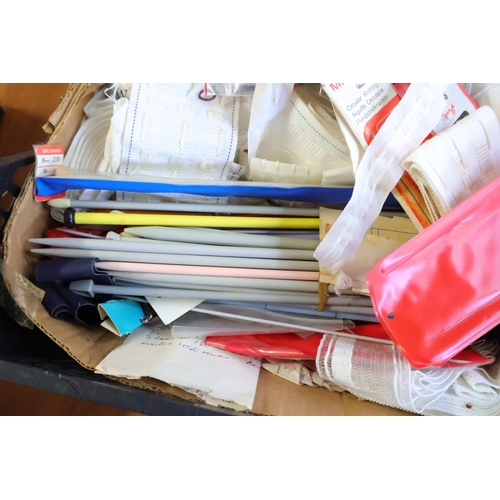 1031 - Three Boxes of Various Items Including Table Linens, Needlework Pieces and Others Quantity as Photog... 