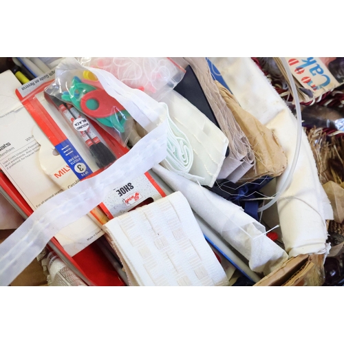 1031 - Three Boxes of Various Items Including Table Linens, Needlework Pieces and Others Quantity as Photog... 