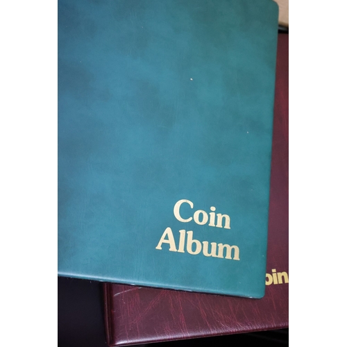 1042 - Various Coin Albums Quantity as Photographed Contained Within Large Carwood Box