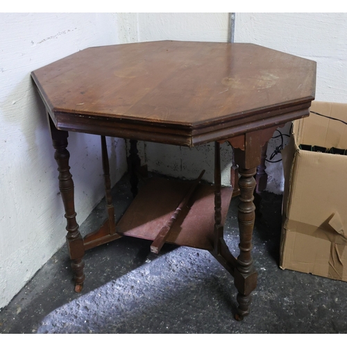 1045 - Two Edwardian Shaped Form Side Tables Each Photographed Separately Largest Approximately 3ft Wide x ... 