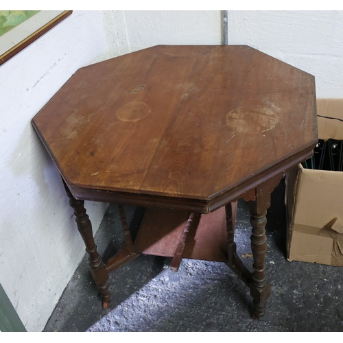 1045 - Two Edwardian Shaped Form Side Tables Each Photographed Separately Largest Approximately 3ft Wide x ... 