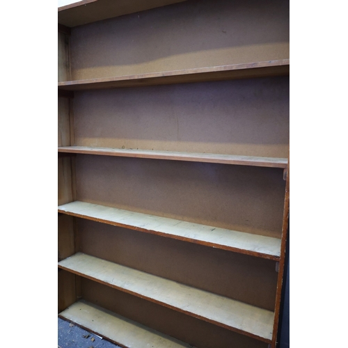 1055 - Vintage Pine Framed Five Shelf Open Tier Cabinet Approximately 7ft High x 5ft 6 Inches Wide