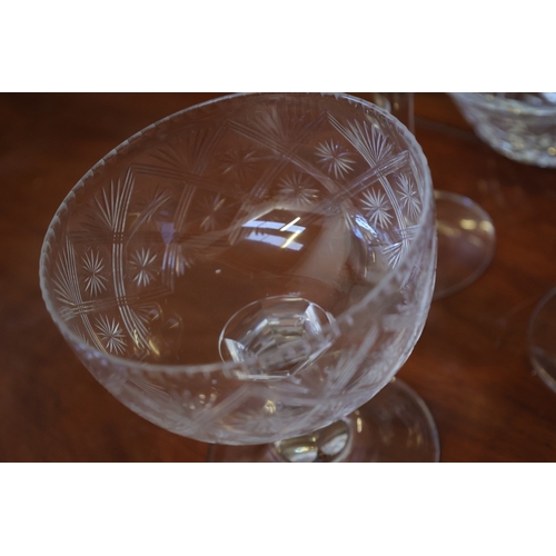 1068 - Various Irish Crystal and Others Including Two Cut Crystal Decanters Various Glasses, etc. Each Phot... 