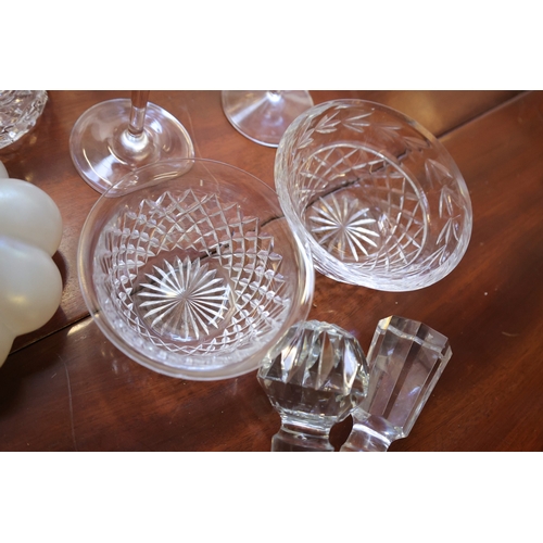 1068 - Various Irish Crystal and Others Including Two Cut Crystal Decanters Various Glasses, etc. Each Phot... 