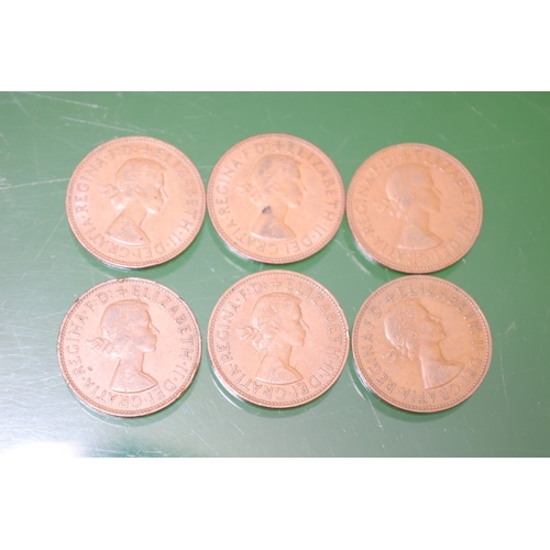 1092 - Six English Elizabeth II Pennies Each Dated 1960s