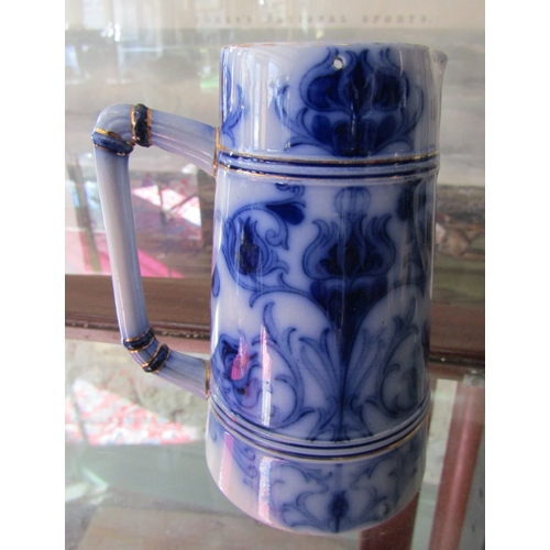 1114 - 19th Century Macintyre Burlem Pottery Blue Glazed Table Jug Approximately 7 Inches High