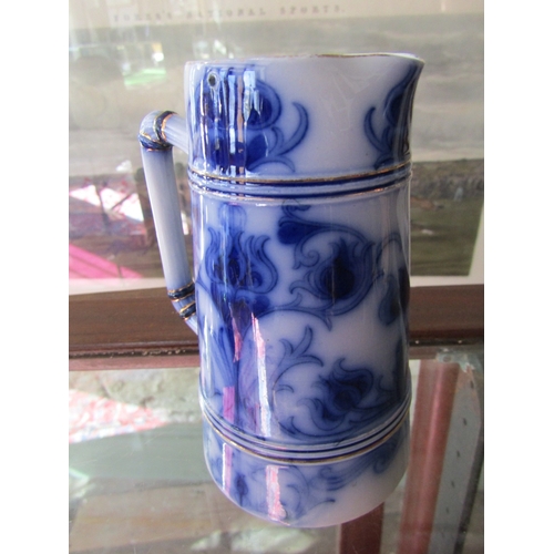 1114 - 19th Century Macintyre Burlem Pottery Blue Glazed Table Jug Approximately 7 Inches High