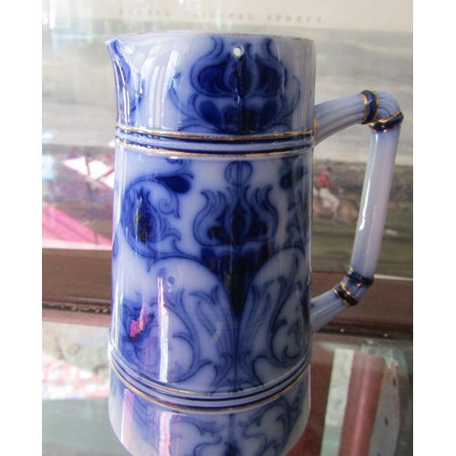 1114 - 19th Century Macintyre Burlem Pottery Blue Glazed Table Jug Approximately 7 Inches High