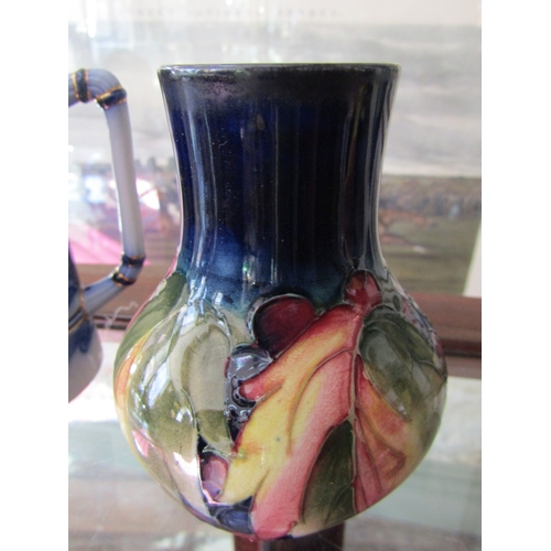 1115 - Moorcroft Pomegranate & Floral pattern vase 5� High Signed to Base