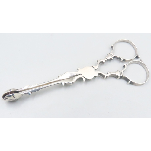 1514 - Pair of Silver Sugar Scissors or Fruit Nips 12cm Long