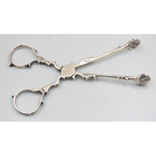 1514 - Pair of Silver Sugar Scissors or Fruit Nips 12cm Long