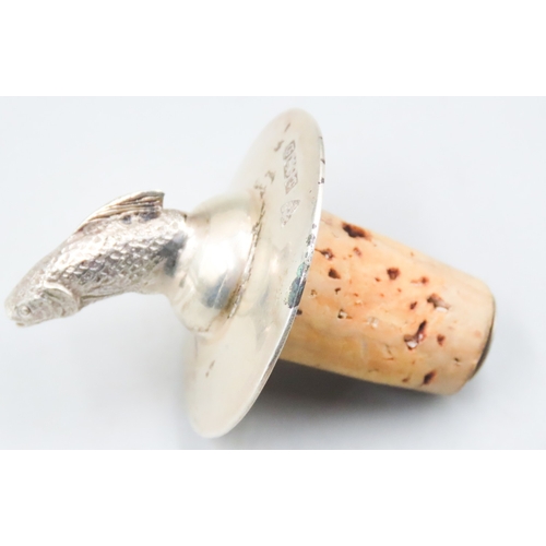 1519 - Angling Motif Wine Bottle Cork 3.5cm Diameter