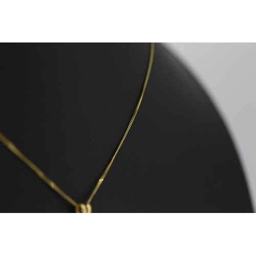 152 - Diamond Solitaire Pendant Mounted in 18 Carat Yellow Gold Set on 18 Carat Yellow Gold Chain 46cm Lon... 