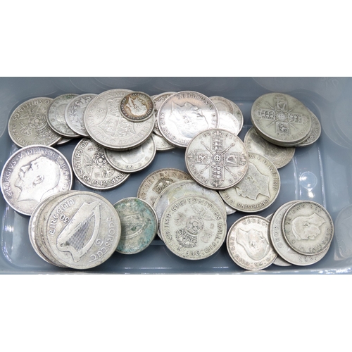 1666 - Various Old Silver Coins Quantity as Photographed