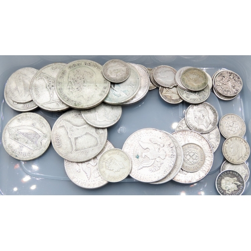 1668 - Various Old Silver Coins Quantity as Photographed