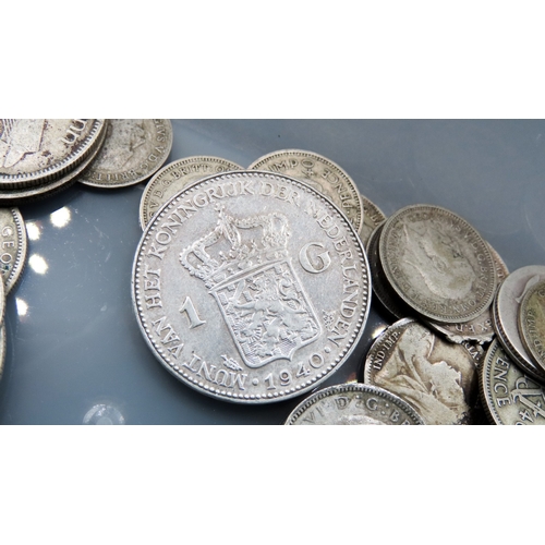 1668 - Various Old Silver Coins Quantity as Photographed