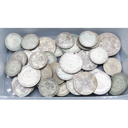 1671 - Various Old Silver Coins Quantity as Photographed