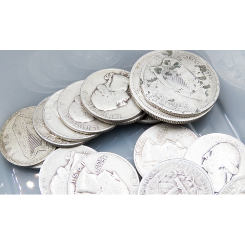 1677 - Various Old Silver Coins Quantity as Photographed