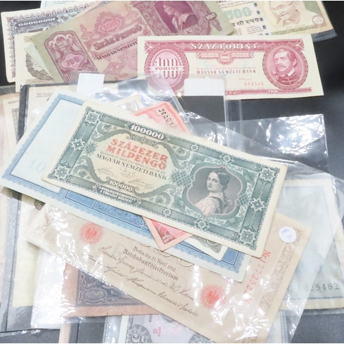 1856 - Various International and European Bank Notes Good Quantity as Photographed