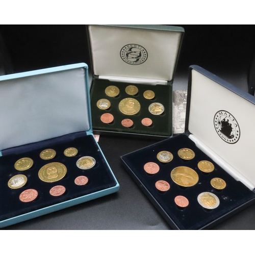 1868 - Three Cased Coin Collections Quantity as Photographed Contained Within Original Presentation Boxes