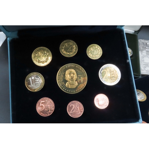 1868 - Three Cased Coin Collections Quantity as Photographed Contained Within Original Presentation Boxes