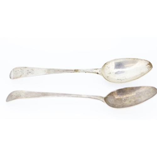 212 - Pair of Silver Serving Spoons 21cm Long