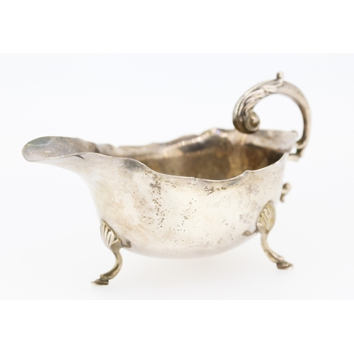 294 - Silver Sauce Boat Shaped Supports 12cm Long 8cm Wide 6cm High