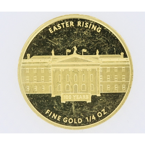 311 - 1/4 Ounce Fine 999.9 Gold Coin Easter Rising Seachtain na C�sca 1916