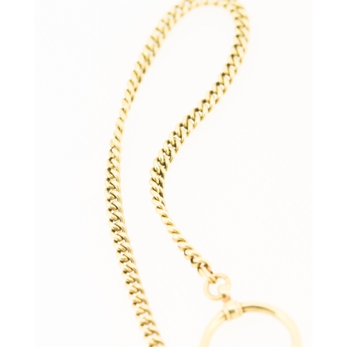 391 - 14 Carat Yellow Gold Pocket Watch Chain 27cm Long