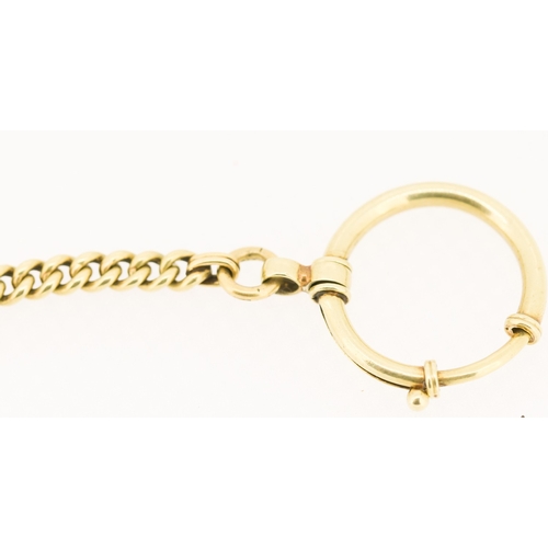 391 - 14 Carat Yellow Gold Pocket Watch Chain 27cm Long