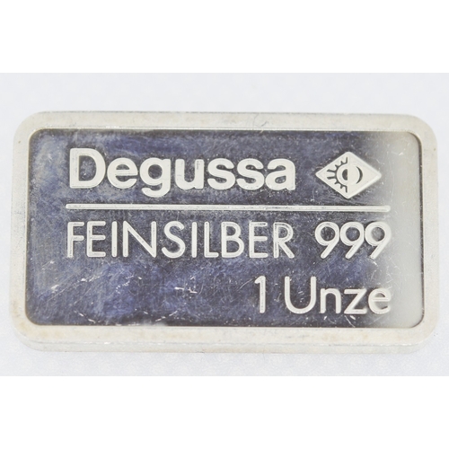 441 - 1 OZ Fine 999.9 Silver Bar 'Berlin Brandenburger Tor' by Degussa