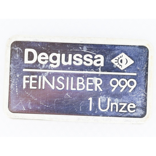 444 - 1 OZ Fine 999.9 Silver Bar 'Berlin Gedachtniskirche' by Degussa