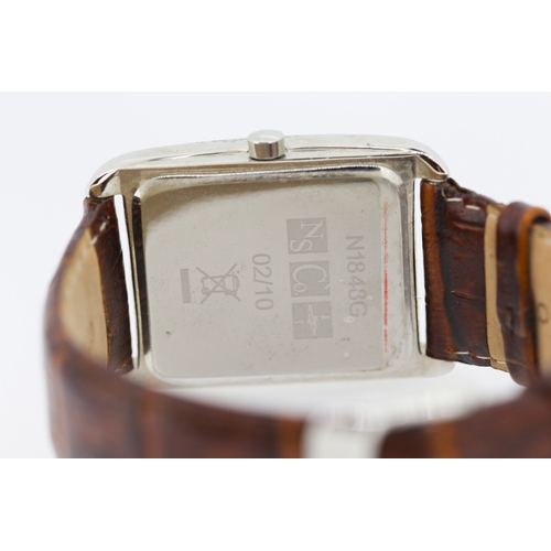 449 - Newbridge Gentleman's Wristwatch Brown Dial Brown Leather Strap As New Unworn with Original Presenta... 