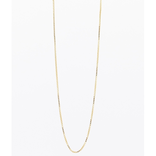 47 - 18 Carat Yellow Gold Box Link Chain 42cm Long