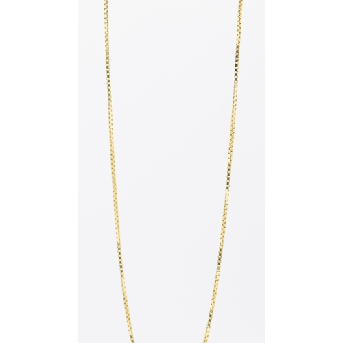 47 - 18 Carat Yellow Gold Box Link Chain 42cm Long