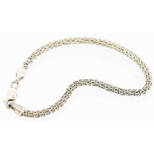 489 - Ladies Silver Bracelet 17cm Long